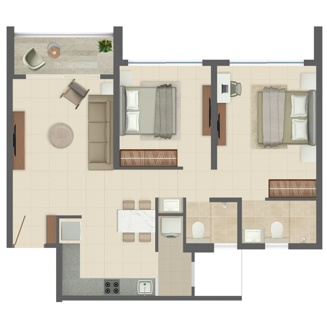 Rohan harita 2BHK